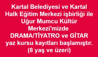 DRAMA TİYATRO VE GİTAR YAZ KURSU KAYITLARI